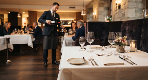 Attentive restaurant dining room service